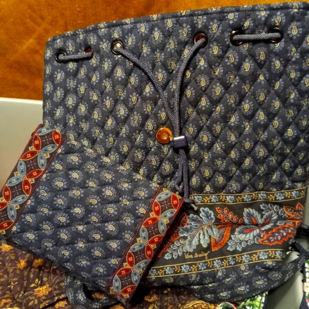 Vera Bradley Retired Classic Navy Backpack